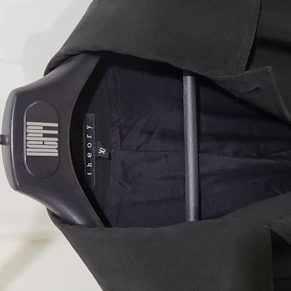 Theory Black Rain Jacket - Picture 2 of 3